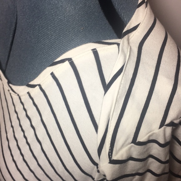 Ichi black & white striped boxy shirt - Picture 3 of 5